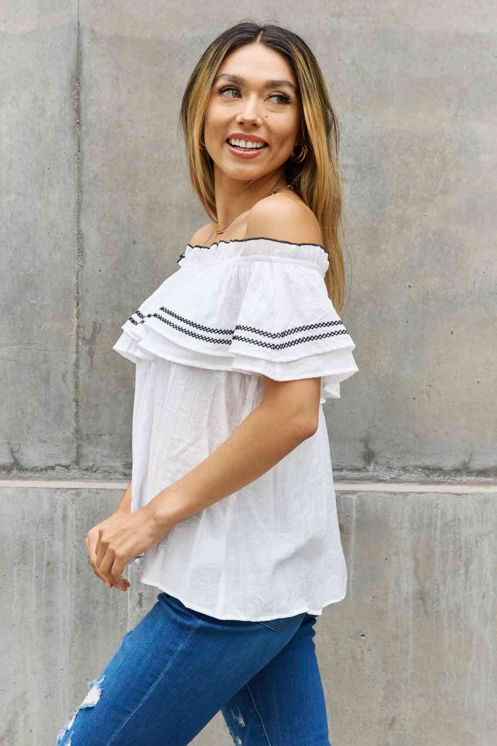 Melody Ruffle Blouse