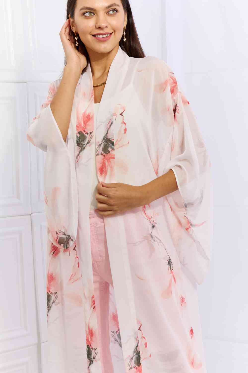 Pick Me Floral Chiffon Kimono