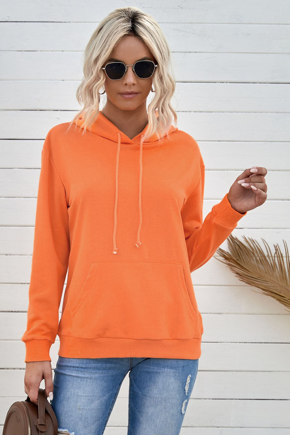 Be Happy Drawstring Hoodie