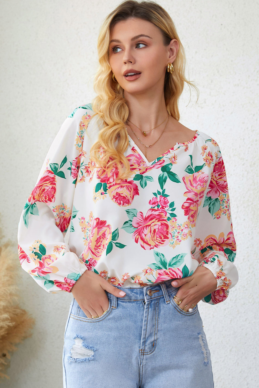Grow With Me Floral Blouse