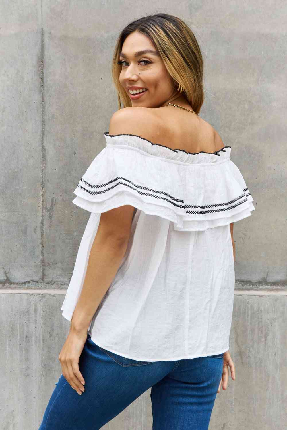 Melody Ruffle Blouse