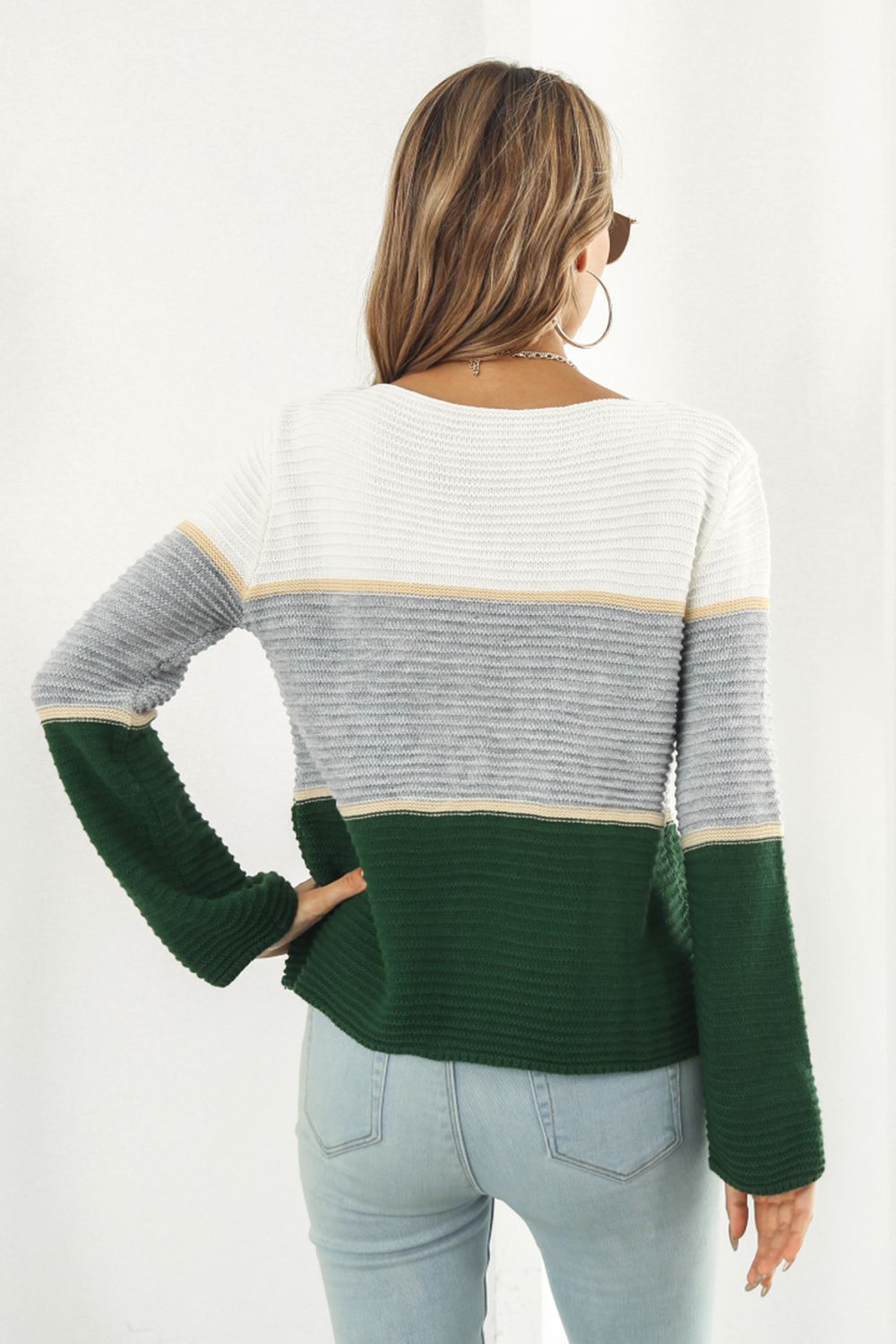 Very Curious Color Block Sweater