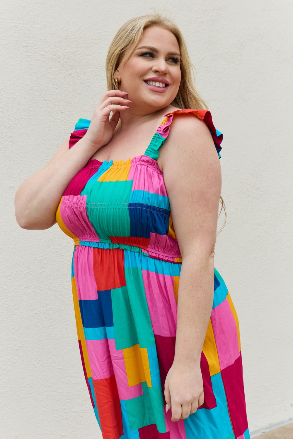 All You Need Is Color Midi Dress