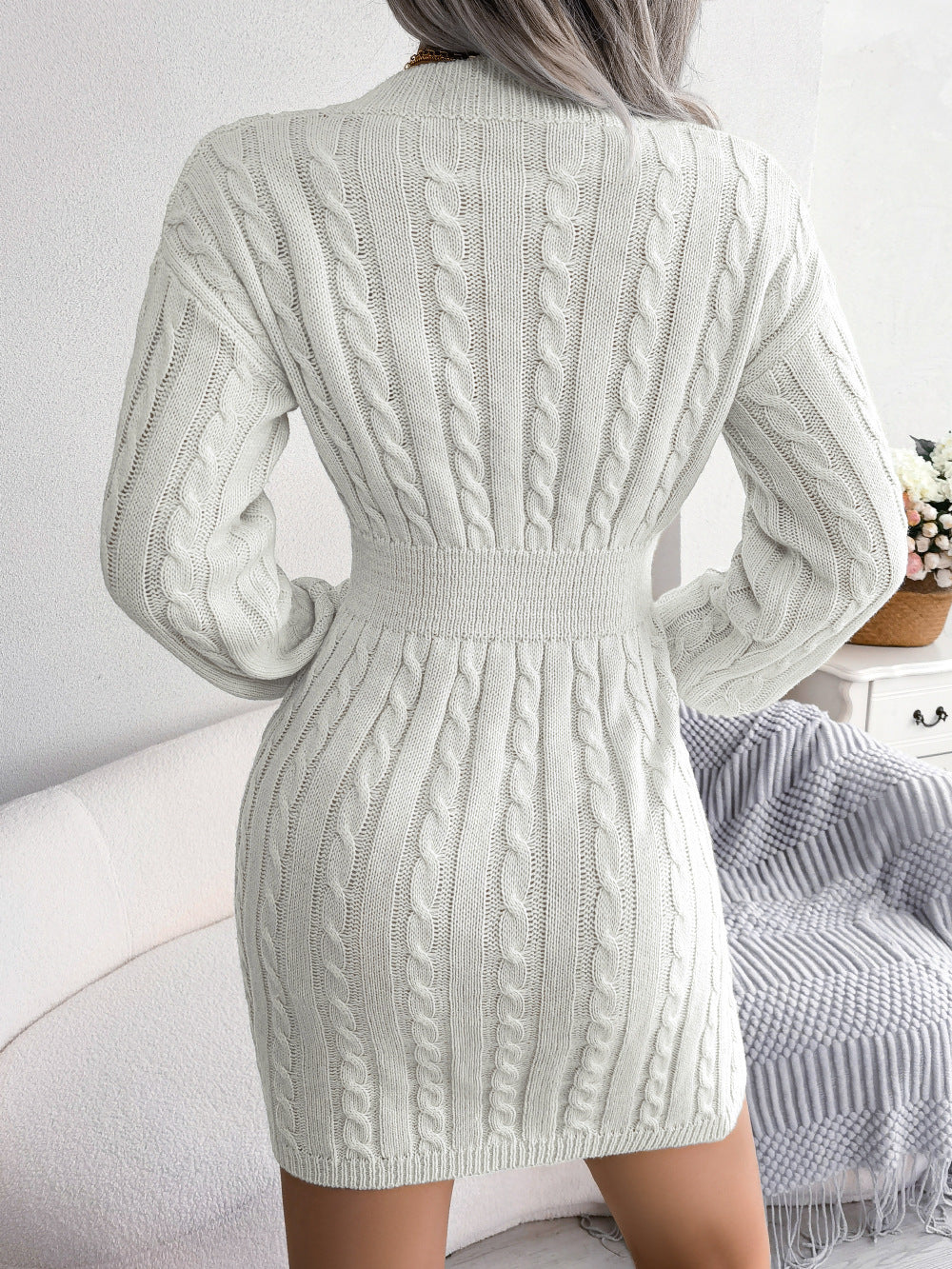 Cover Me Up Mini Sweater Dress