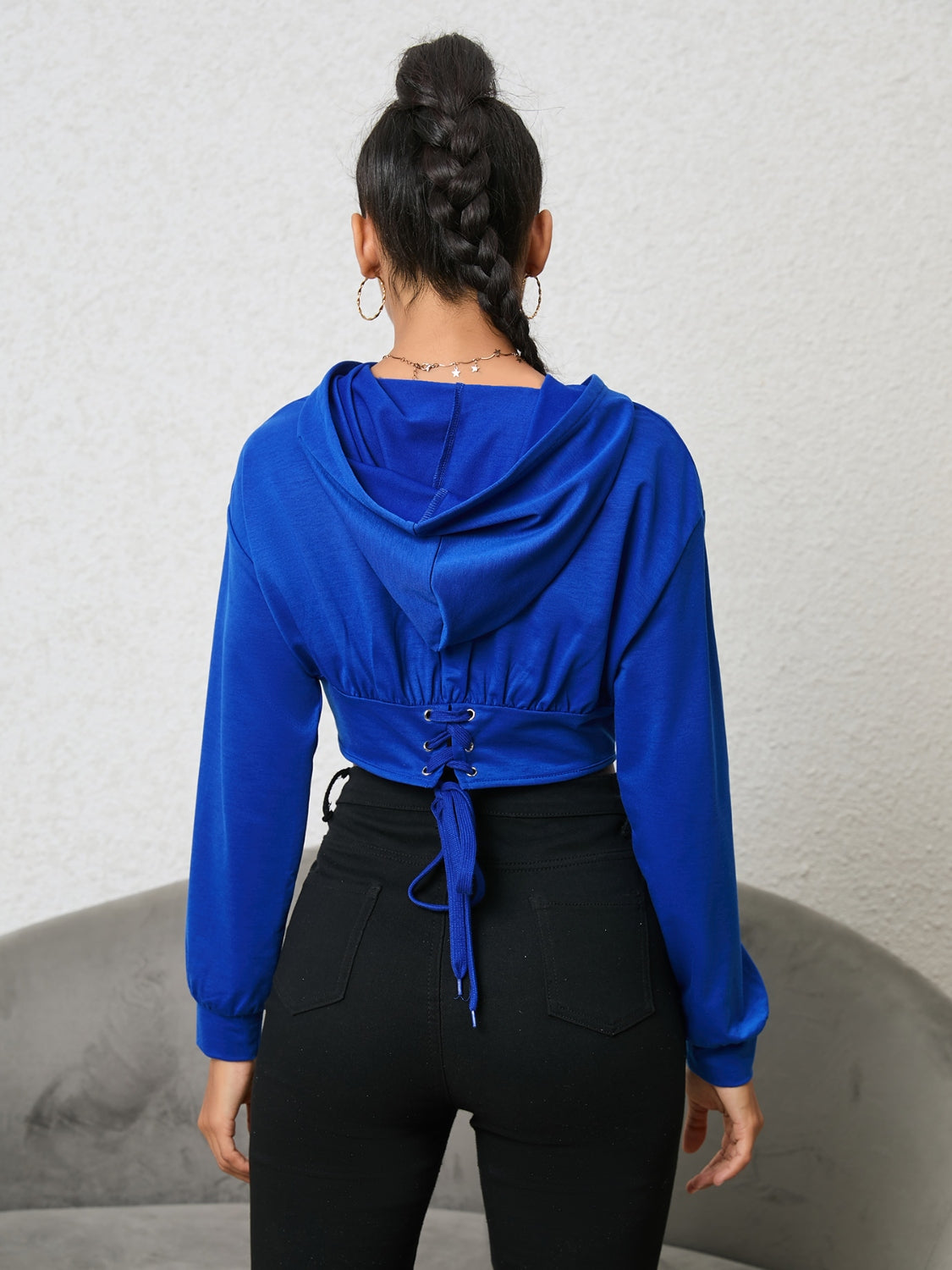 Active Doll Drawstring Hoodie