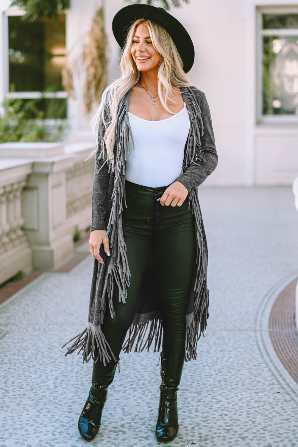 Worth The Risk Fringe Detail Cardigan