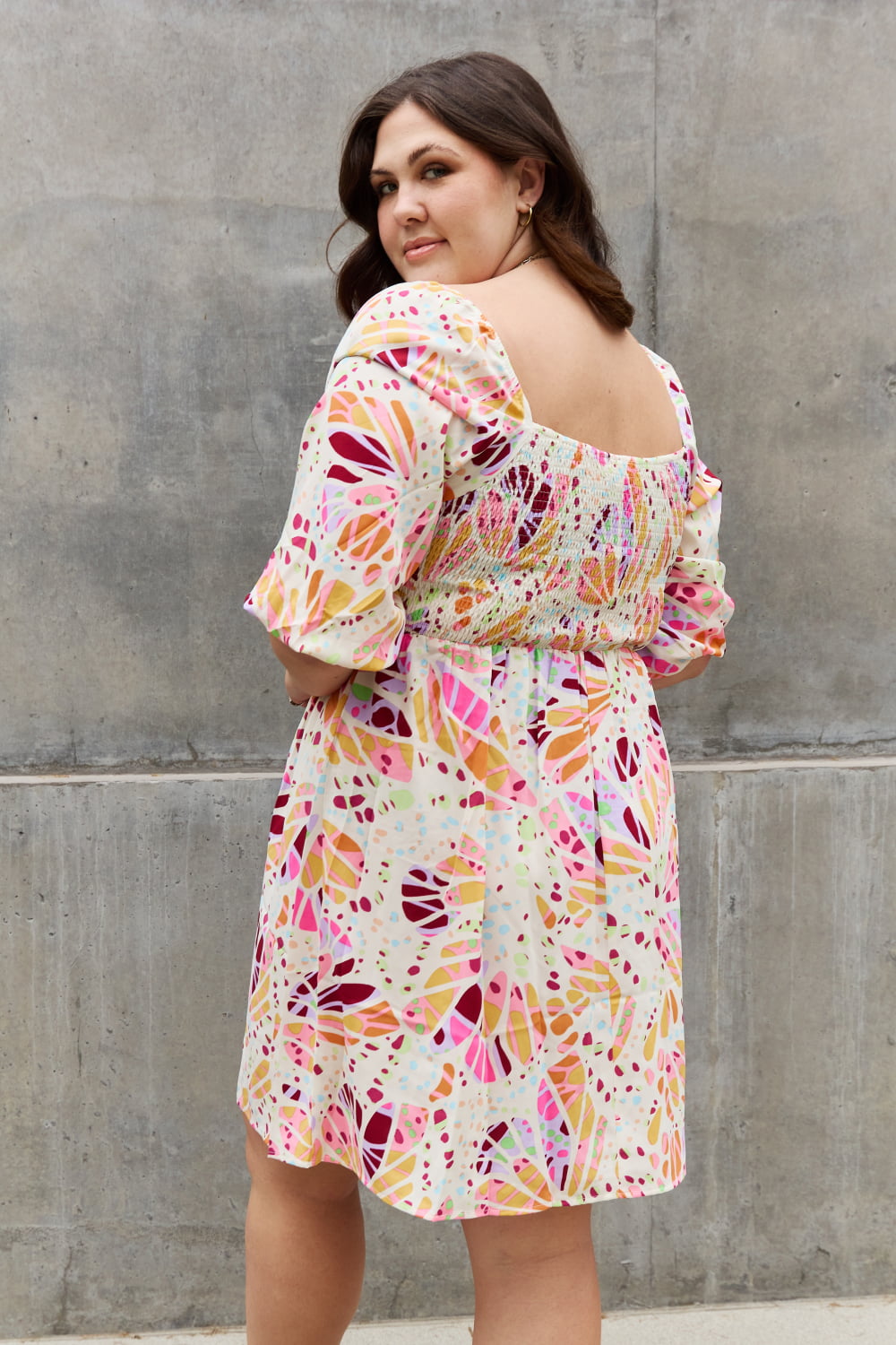 Be Hopeful Floral Mini Dress