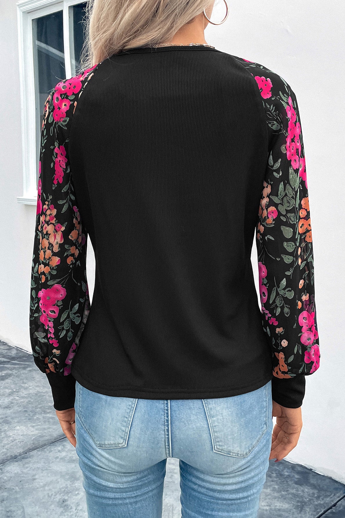Bloom Floral Sleeve Blouse