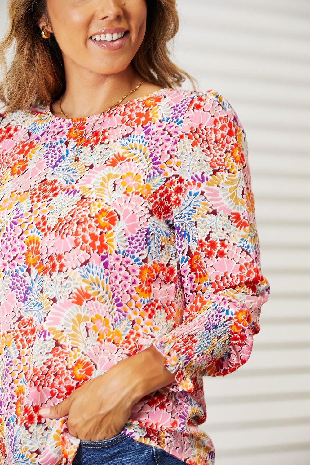 Alisson Floral Puff Sleeve Blouse
