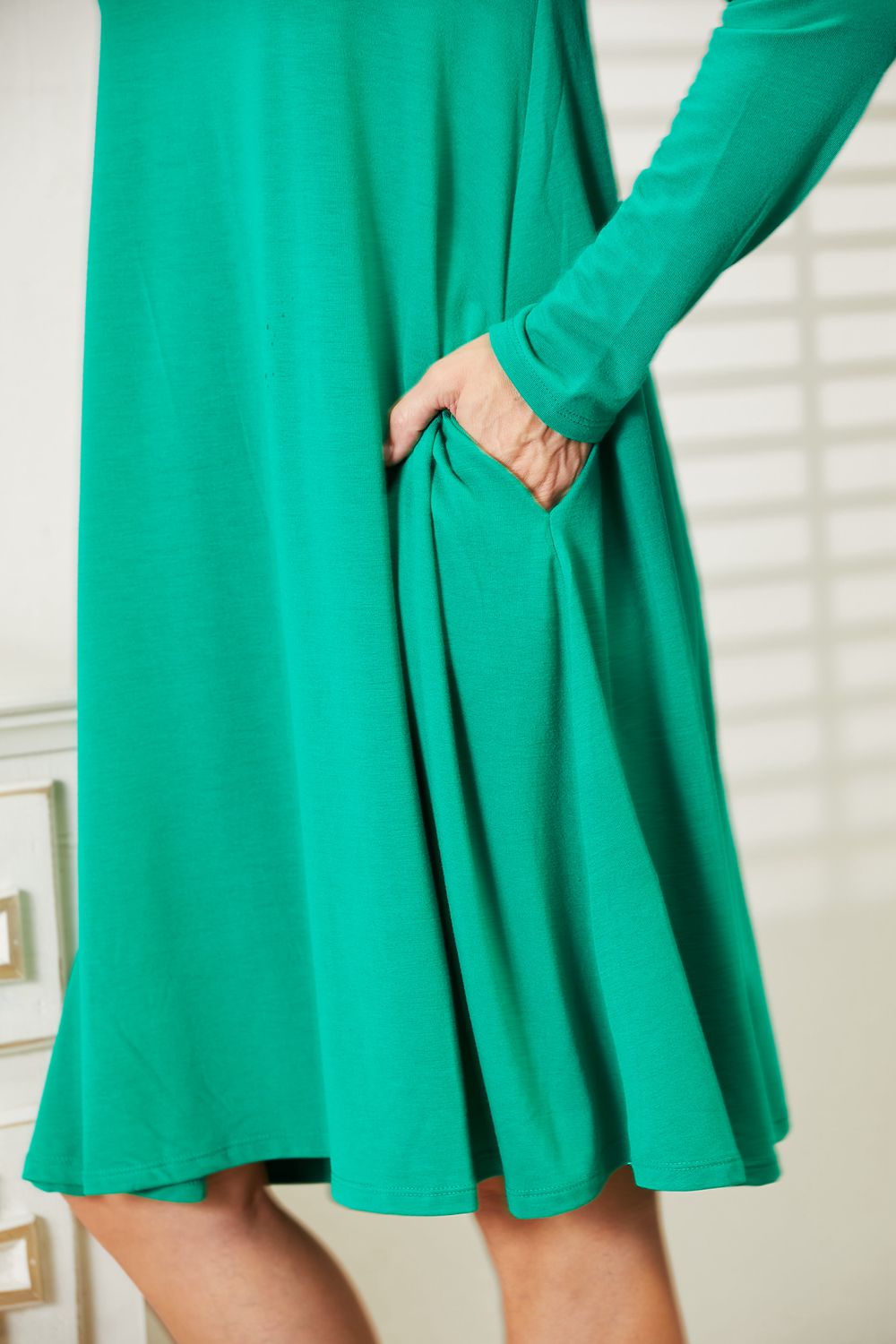 Celia Long Sleeve Flare Dress