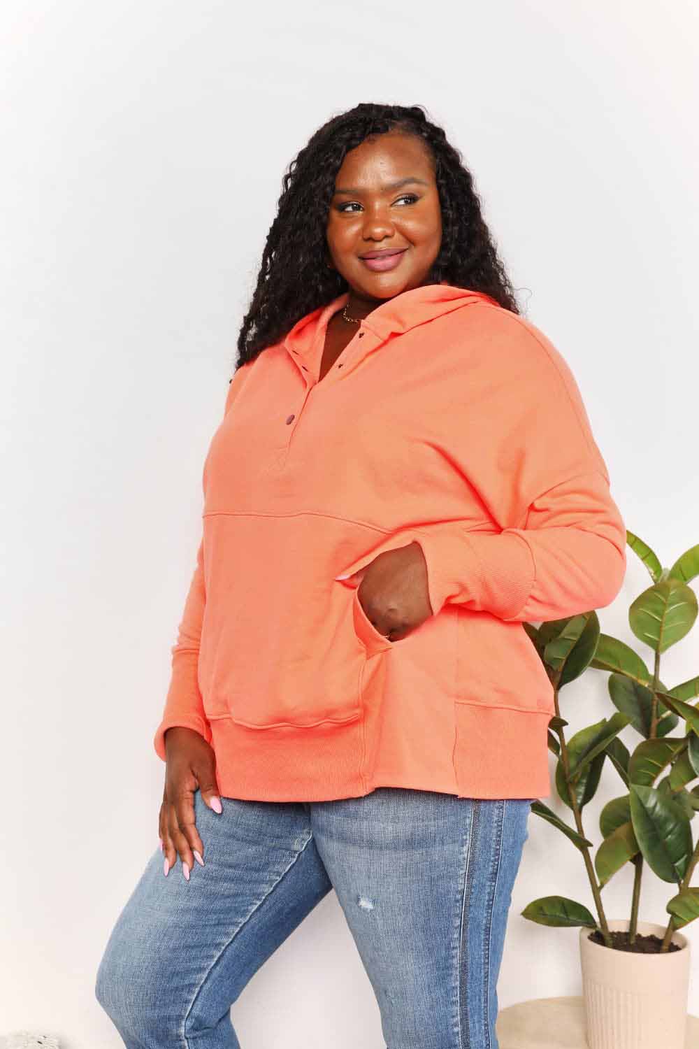 Halle Quarter-Snap Hoodie
