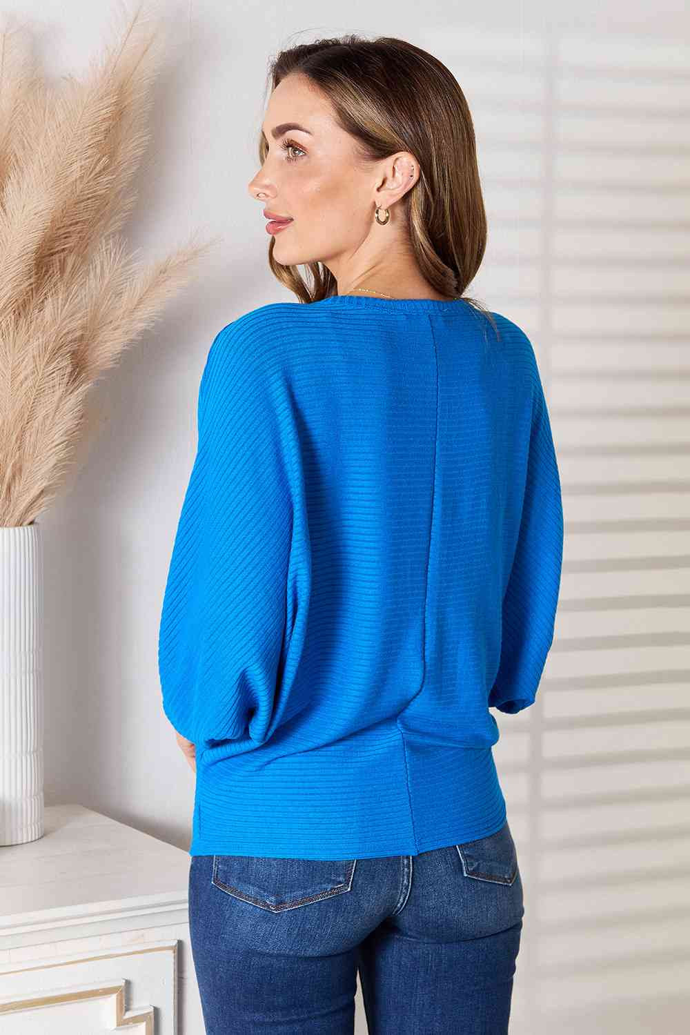 Payton Round Neck Batwing Sleeve Blouse