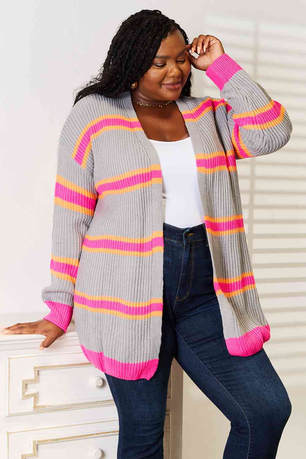 Charming Ribbed Cardigan