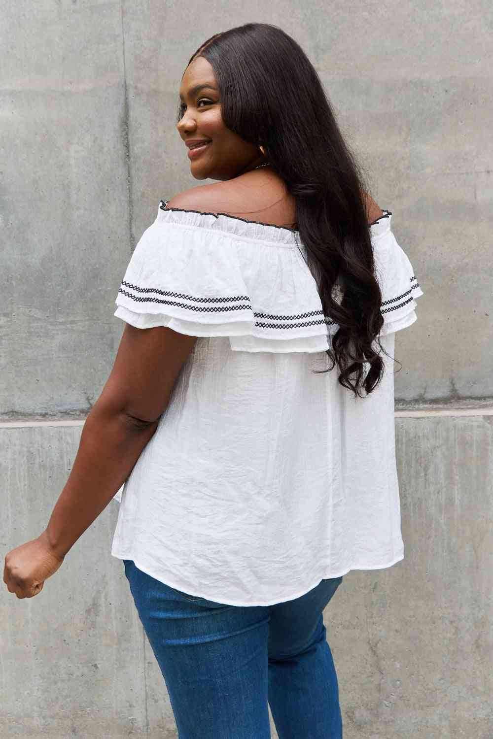 Melody Ruffle Blouse