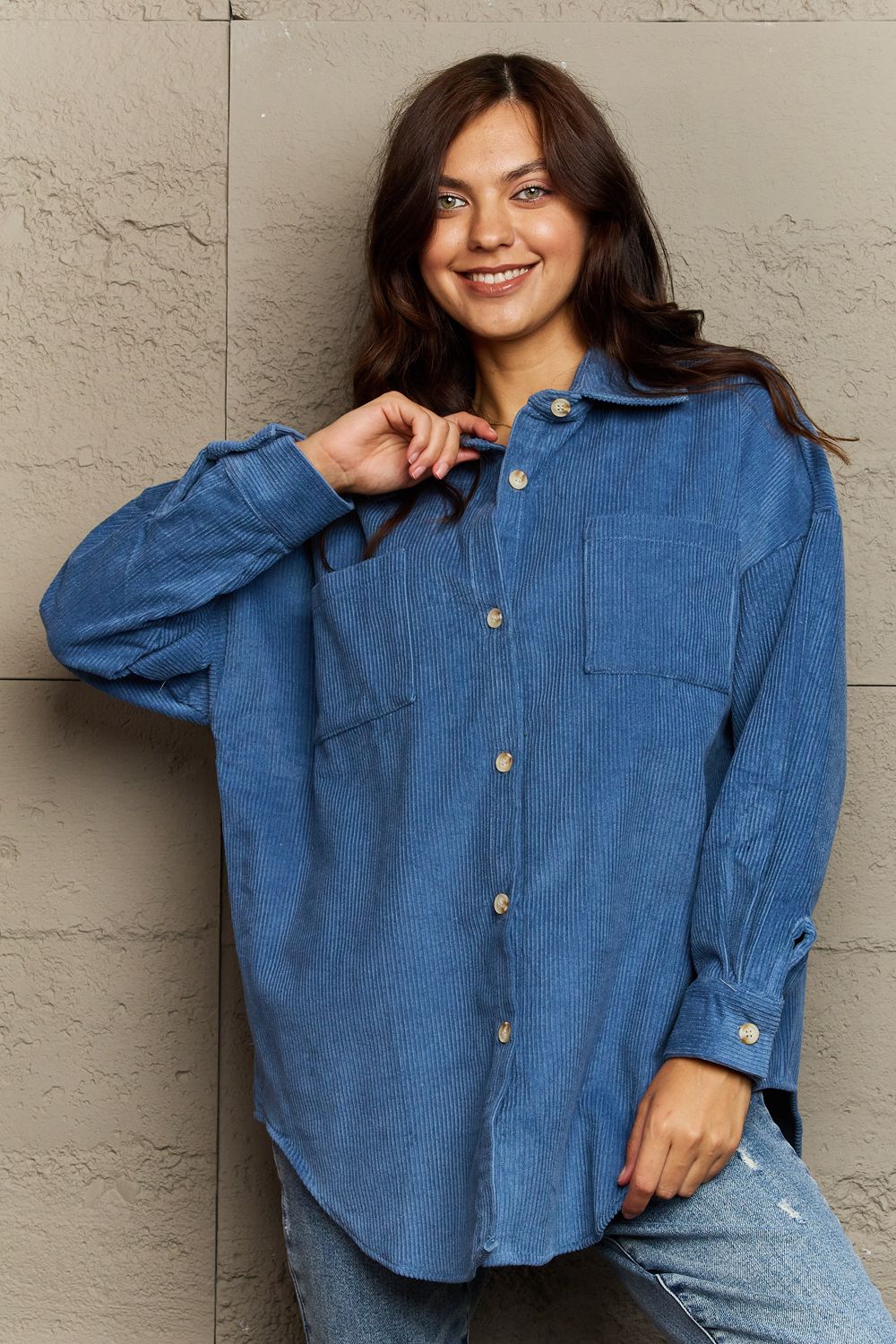 Always Being Me Button-Down Shacket