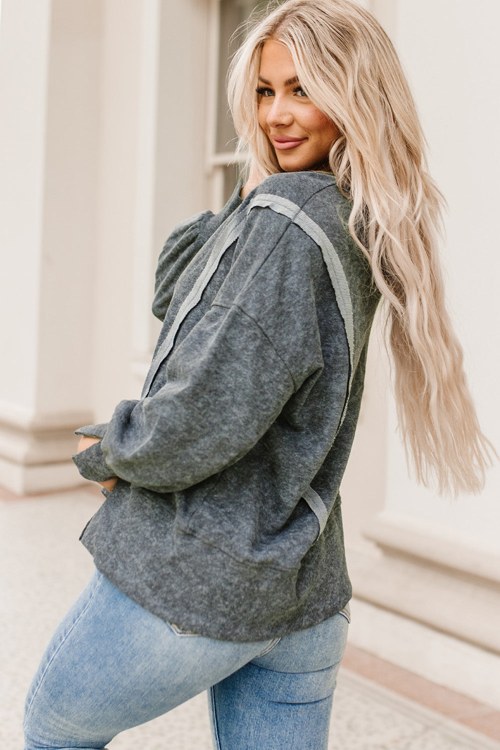 Melanie Seam Detail Sweatshirt