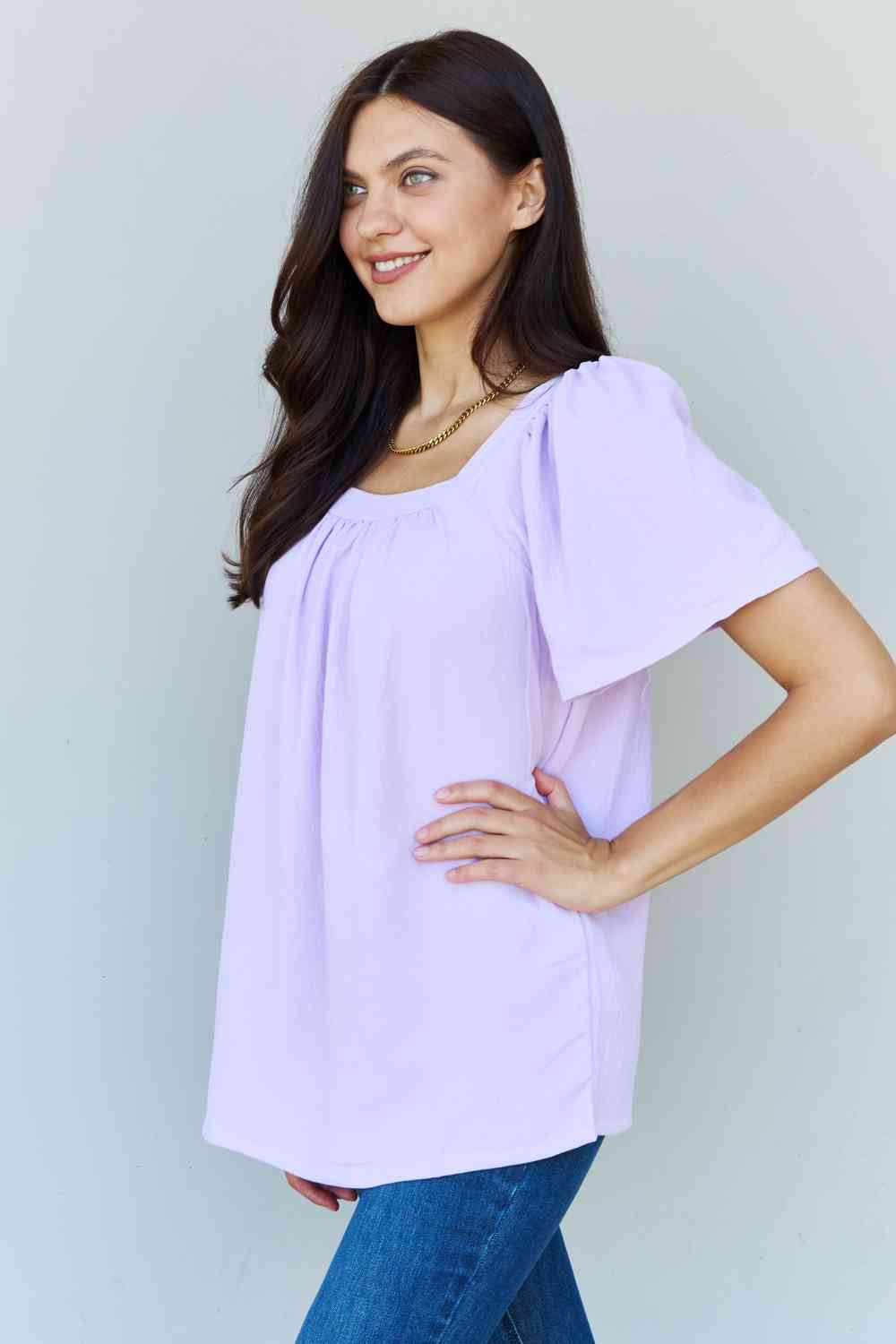 Keep Me Close Short Sleeve Blouse