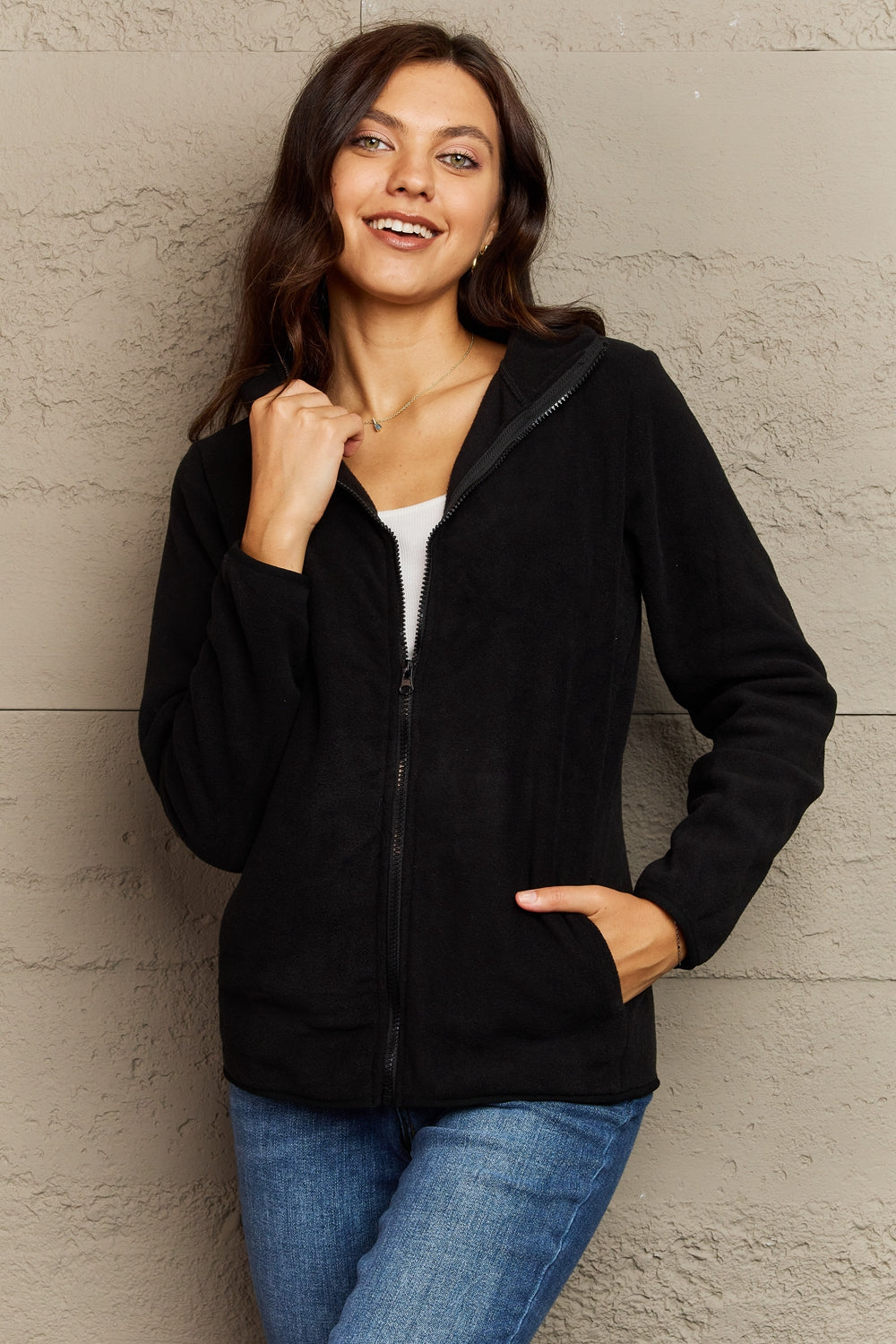Ready And Waiting Zip-Up Jacket