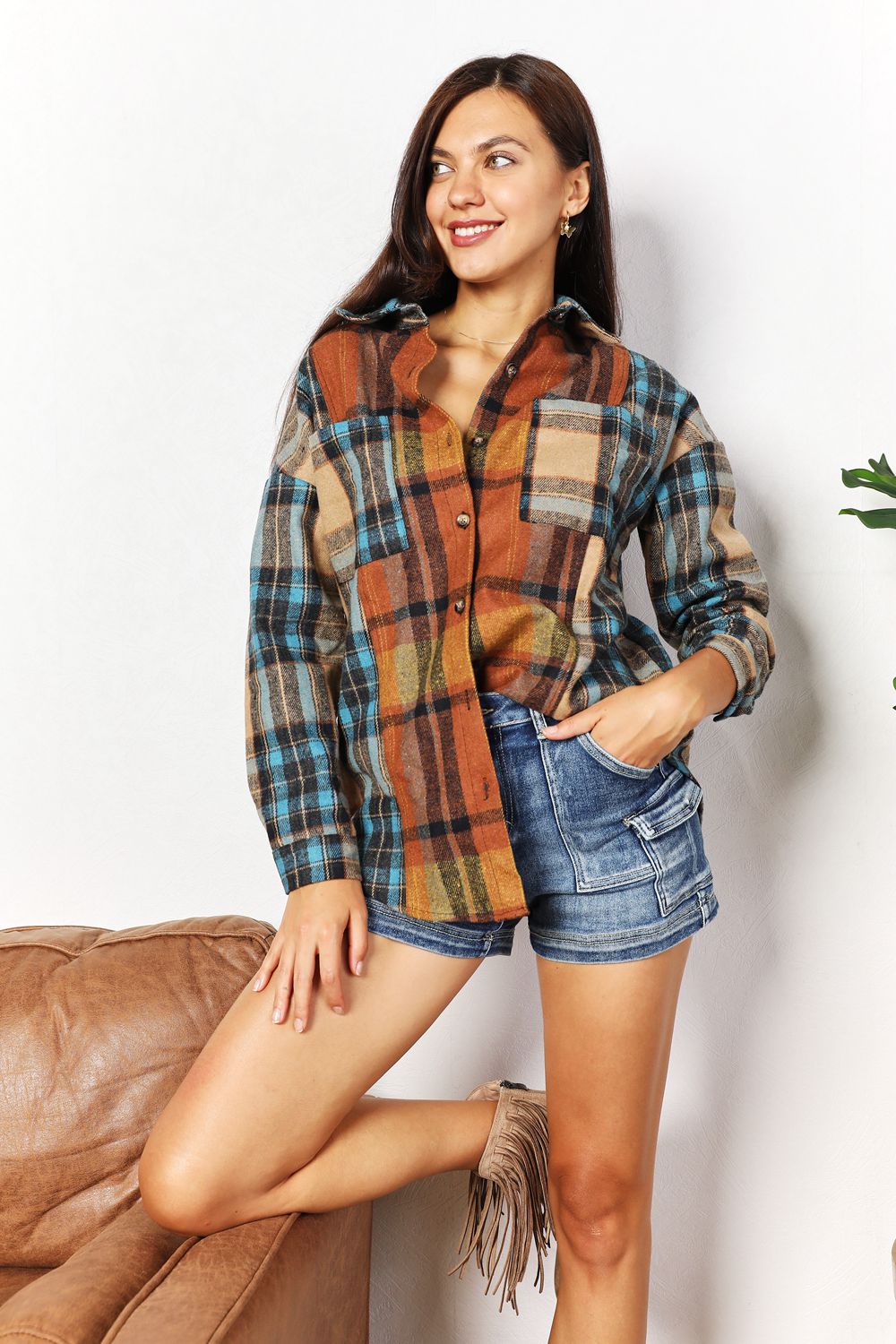 Outdoor Fun Plaid Shacket