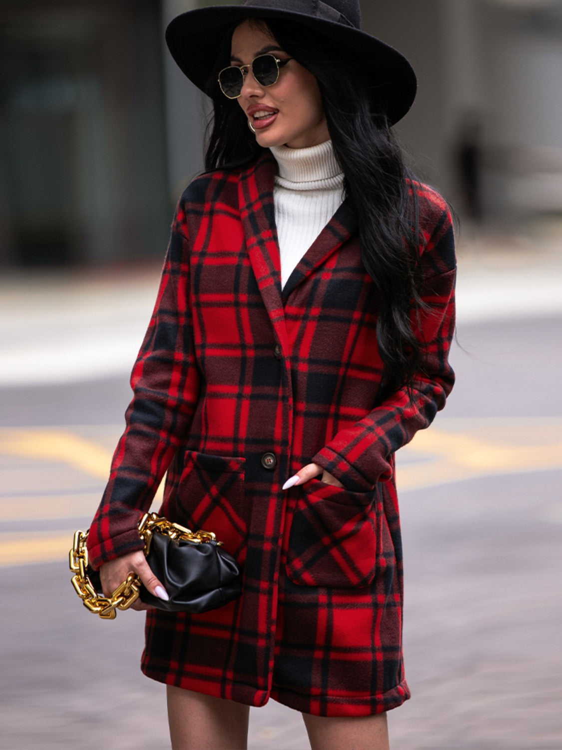 Good Evening Plaid Coat