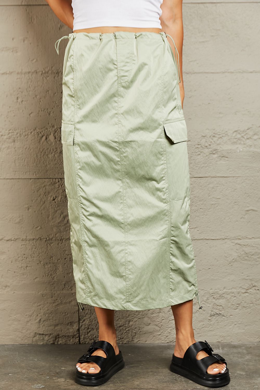 Just In Time Cargo Midi Skirt