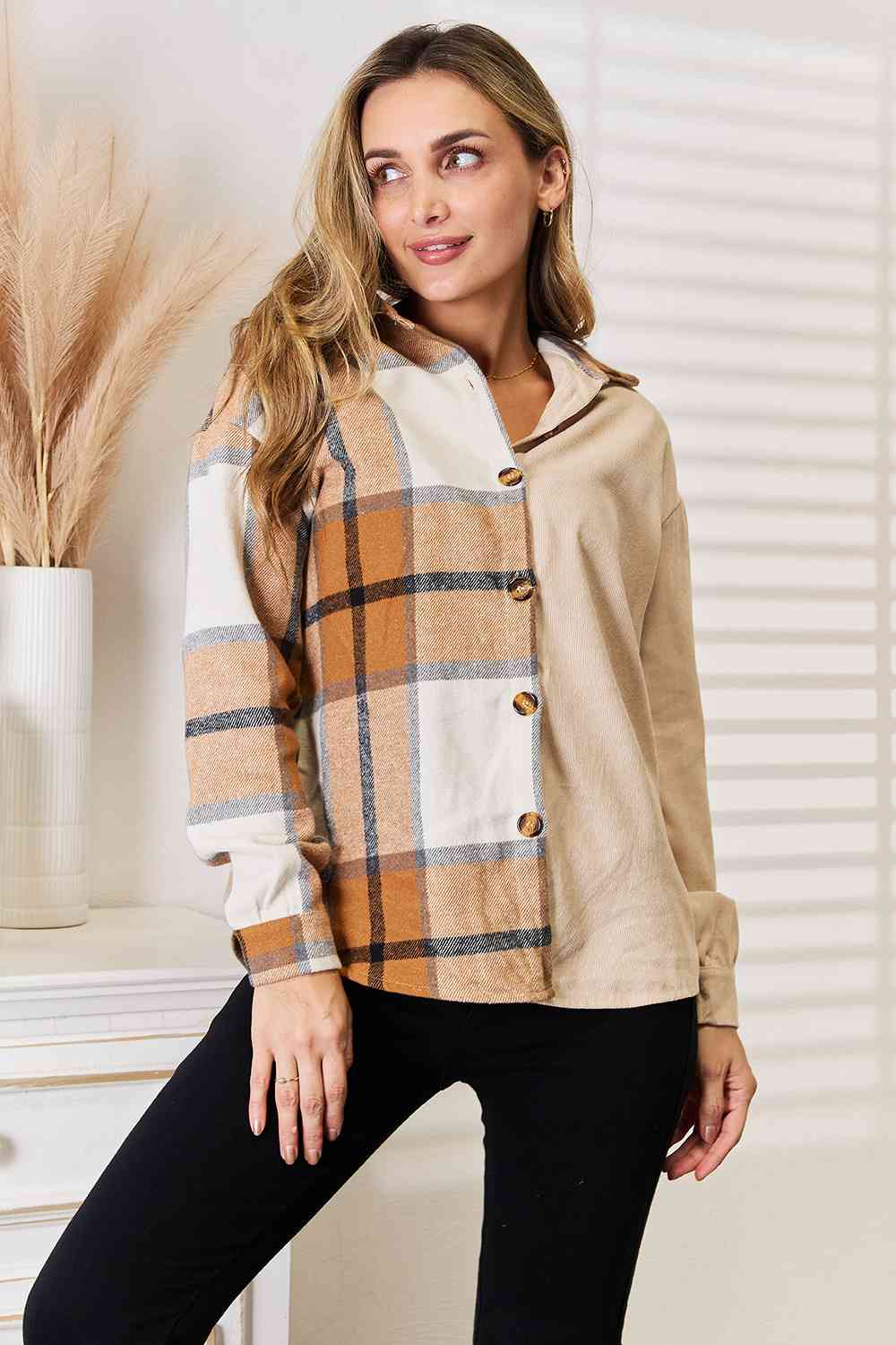 Campfire Split Plaid Shirt