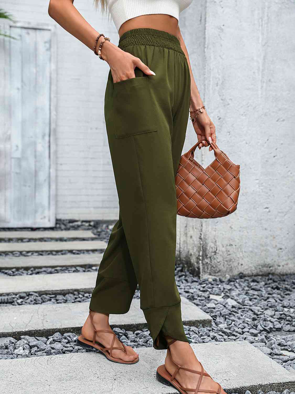Admiral Smocked Waist Pants