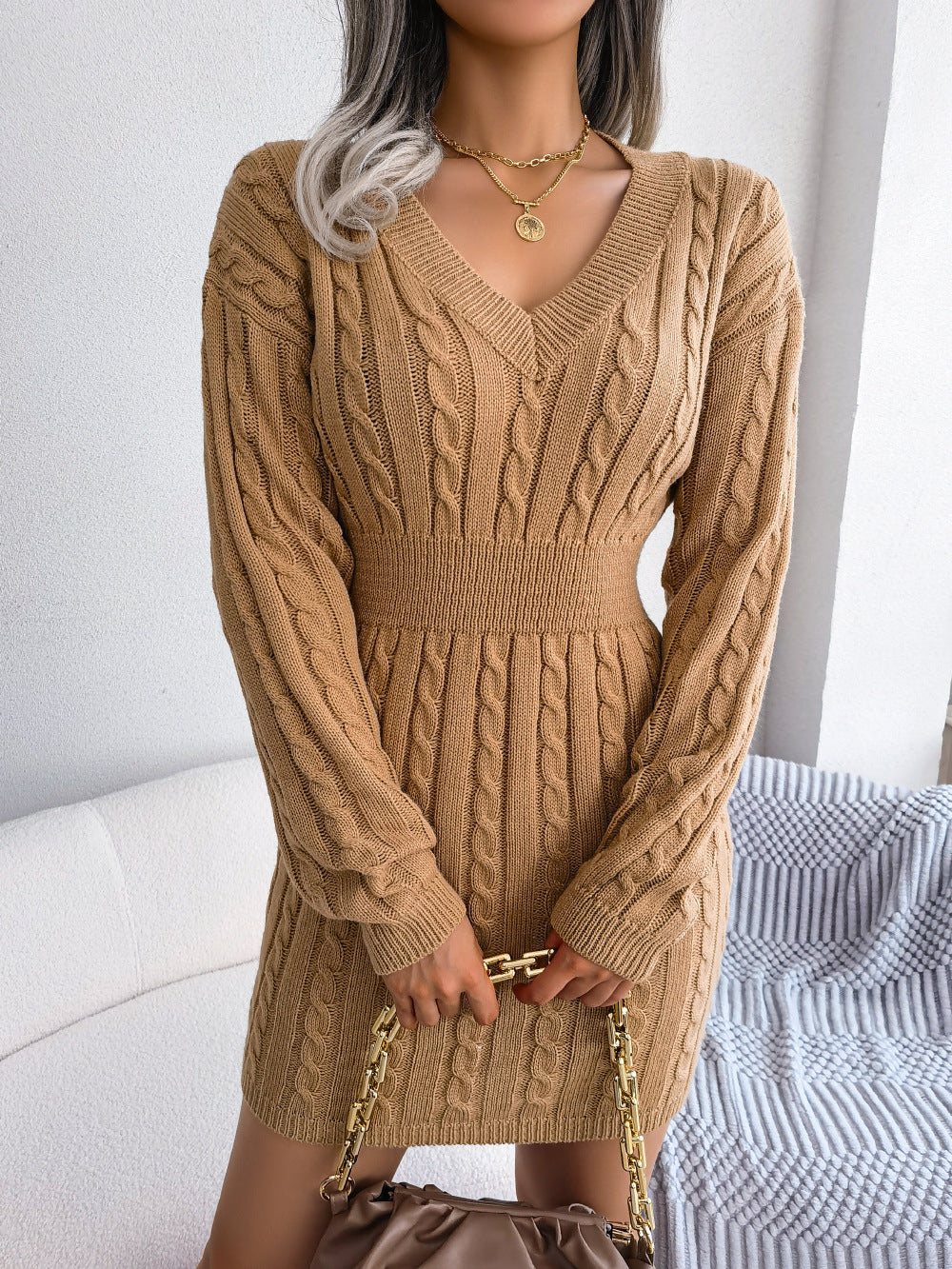 Cover Me Up Mini Sweater Dress