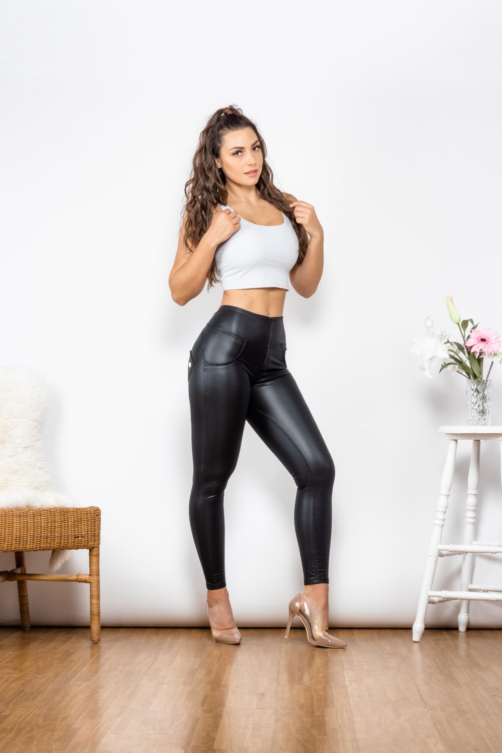 Listen To Me PU Leather Leggings