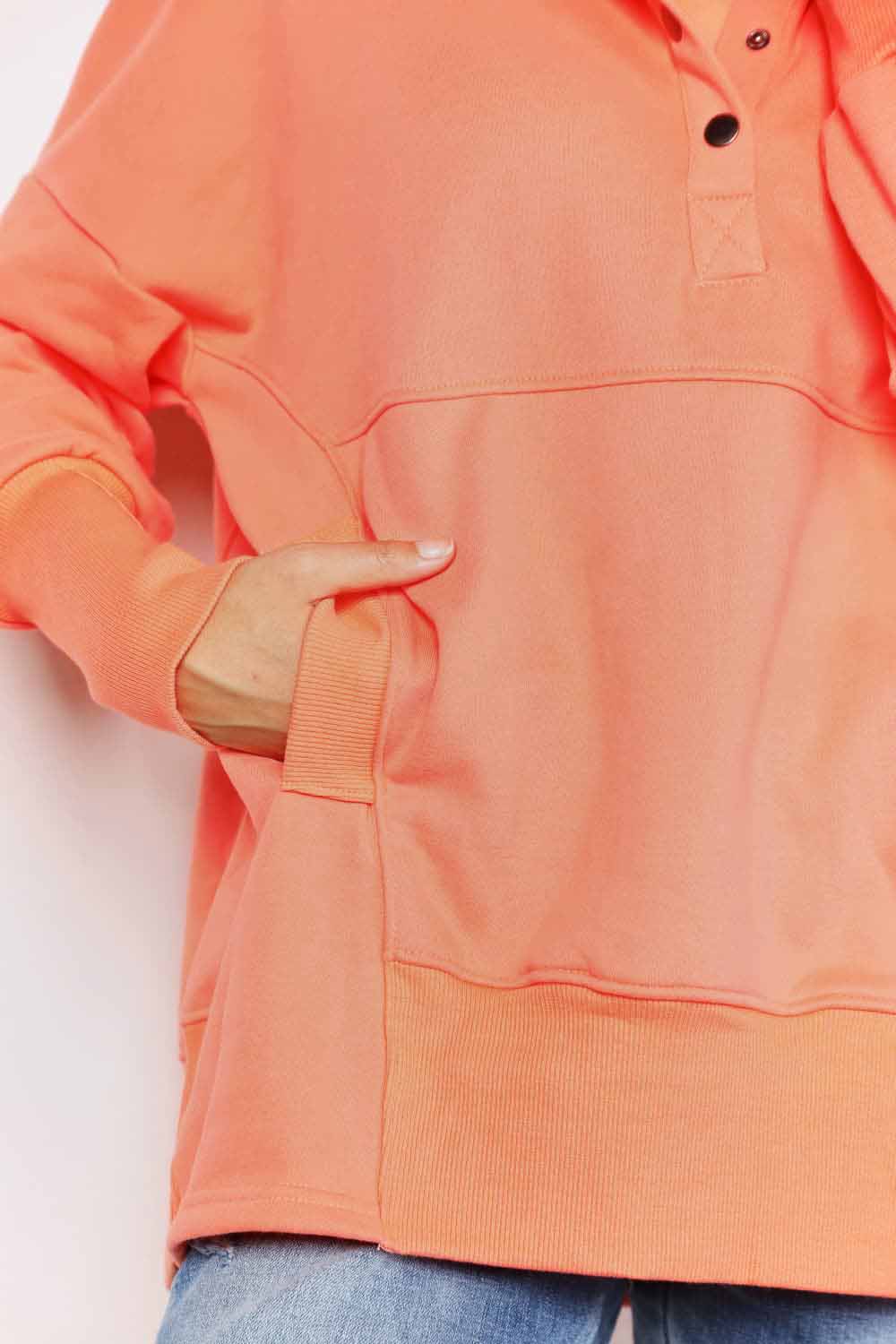 Halle Quarter-Snap Hoodie