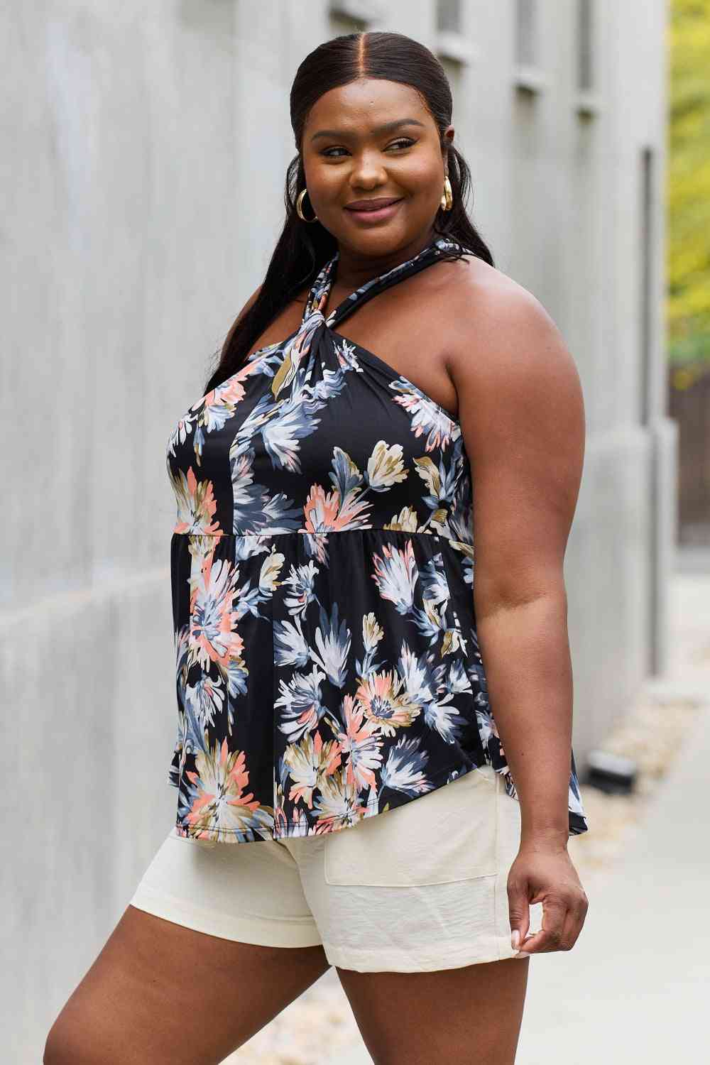 Vacation Floral Halter Top