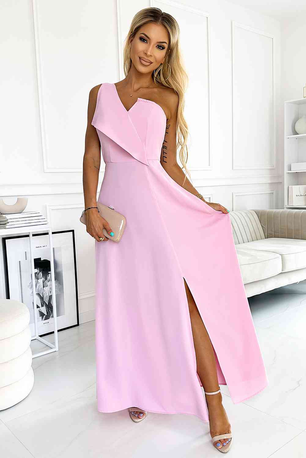 Melinda One-Shoulder Maxi Dress