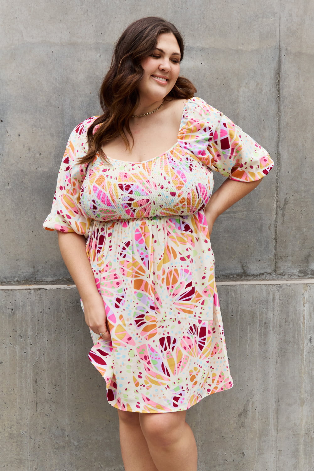 Be Hopeful Floral Mini Dress