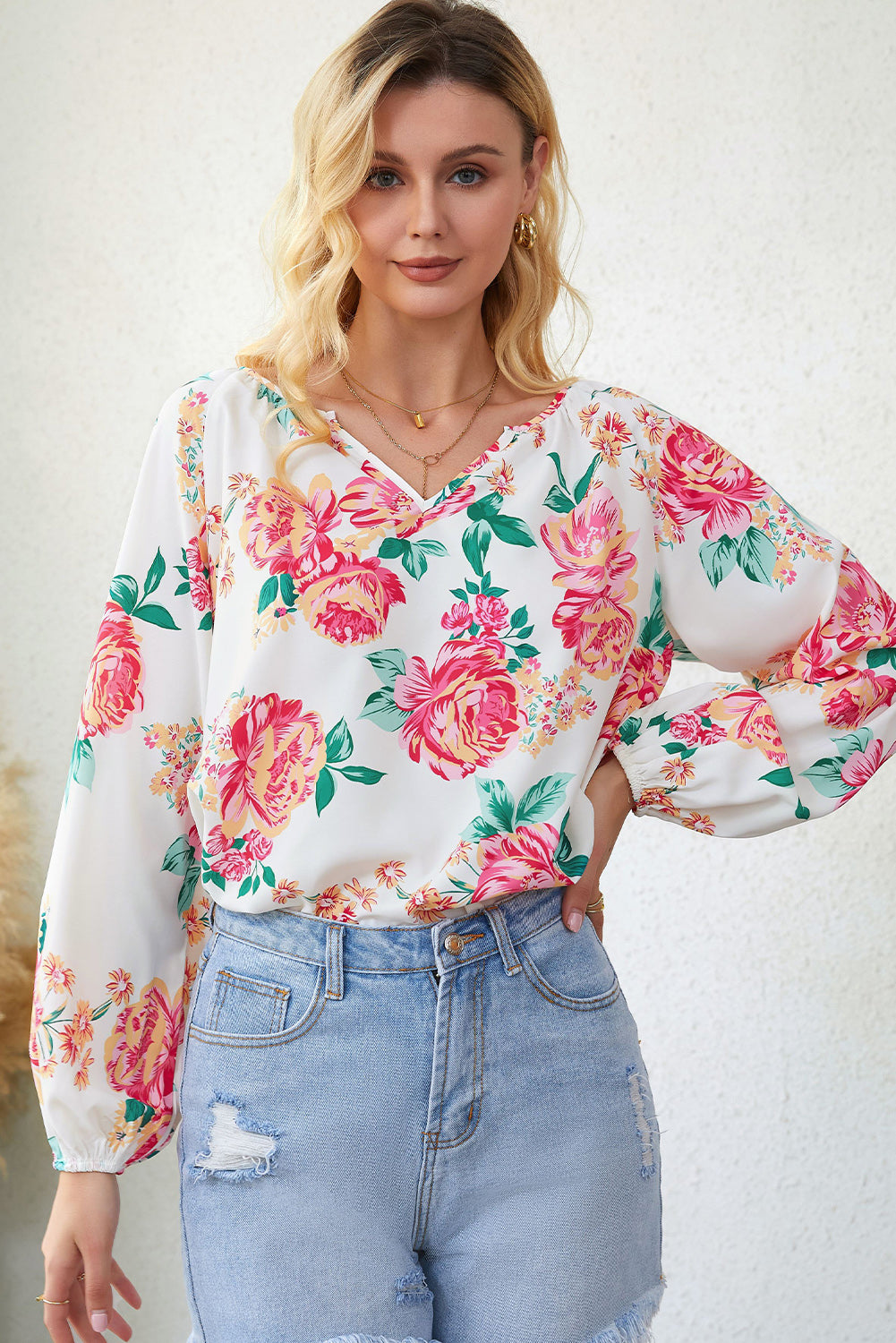 Grow With Me Floral Blouse