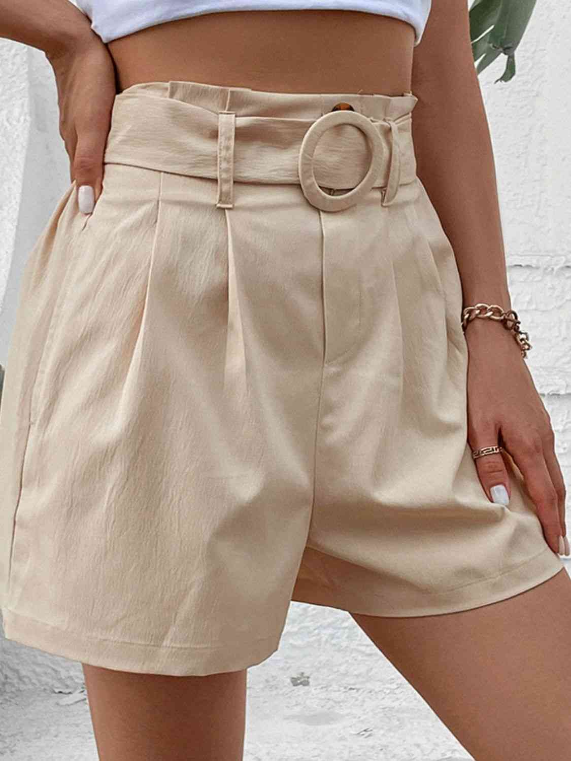 Vacation Time Belted Shorts