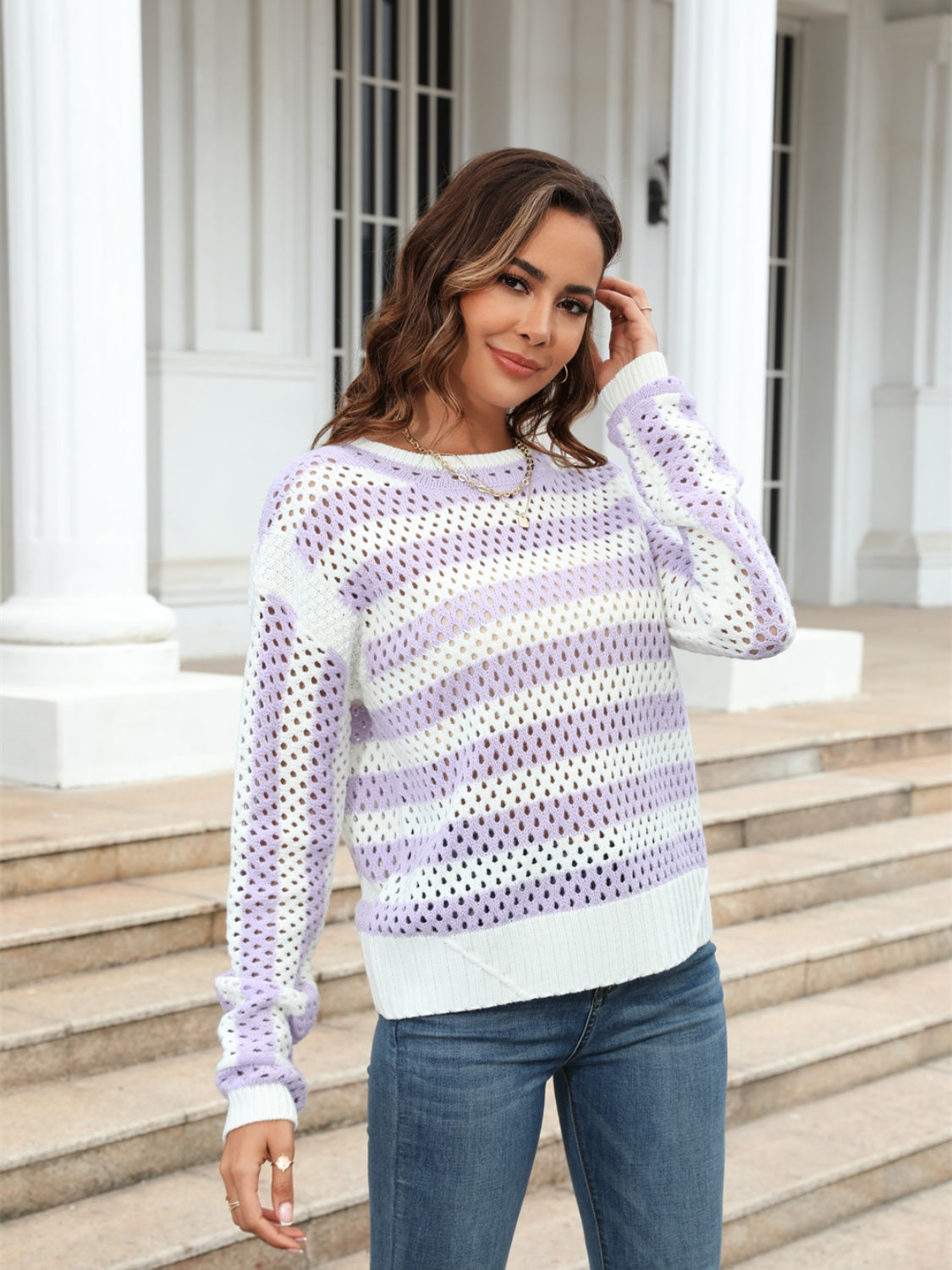 Enjoy Life Striped Sweater