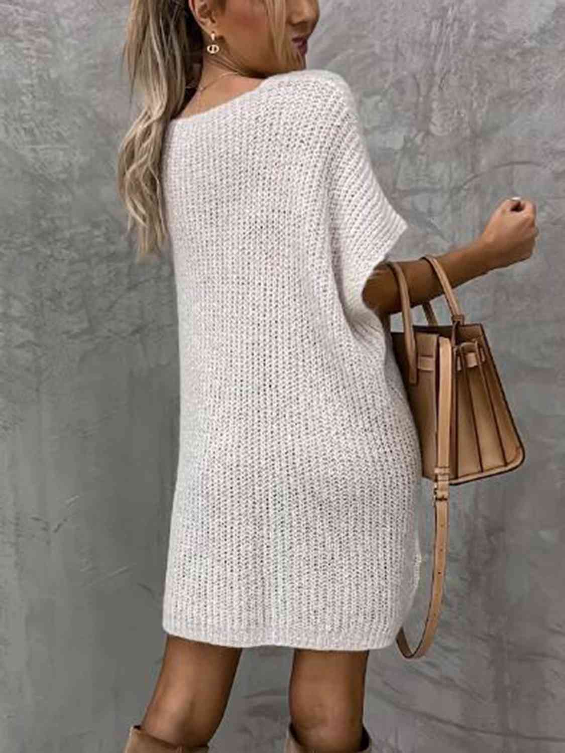Mia Short Sleeve Sweater Dress