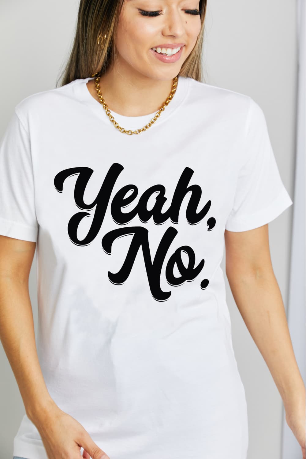YEAH, NO Graphic Cotton T-Shirt