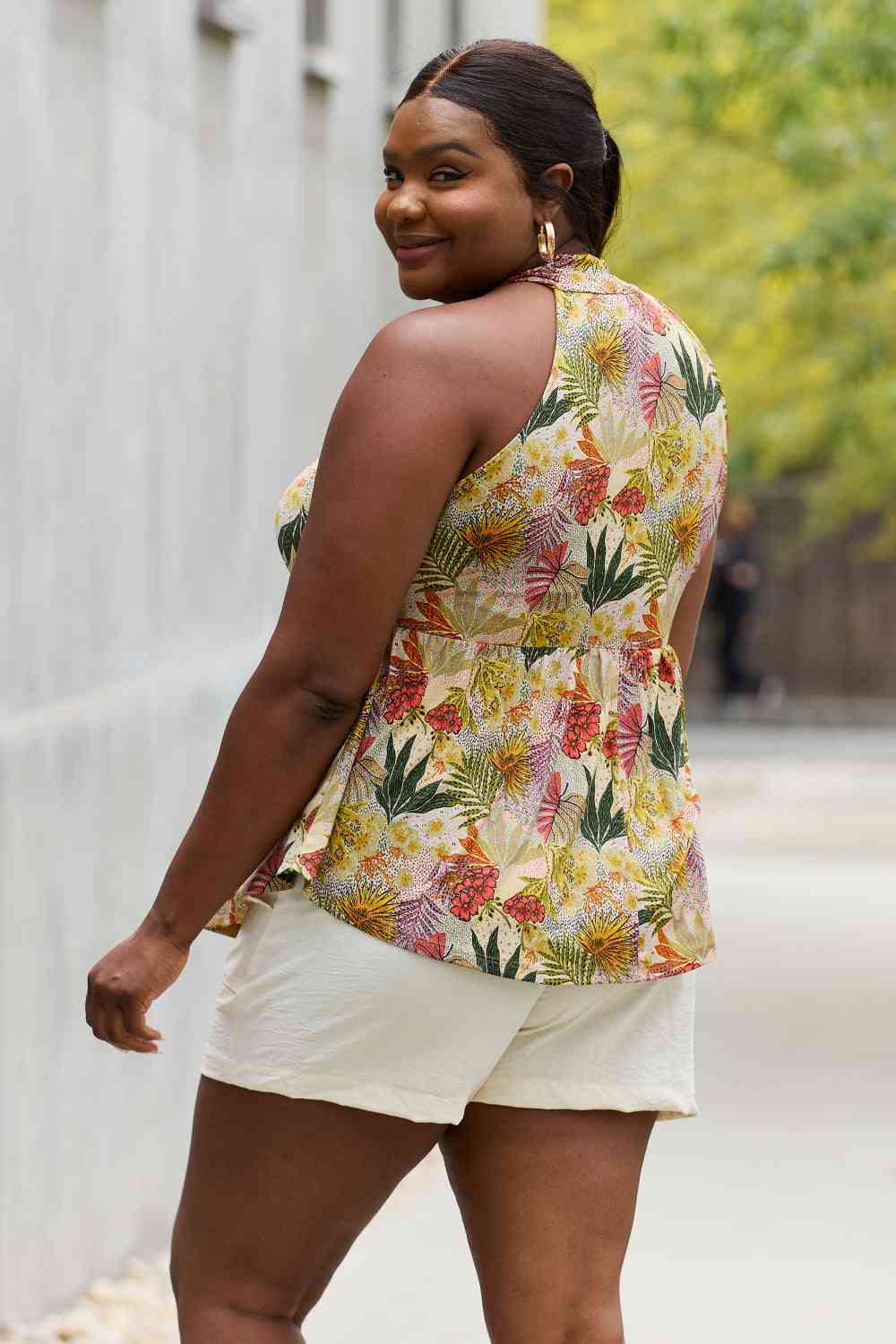 Bloom With Me Floral Halter Top