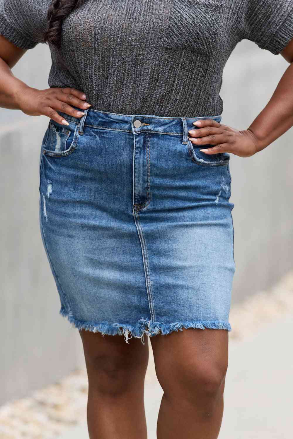 Renee Denim Mini Skirt