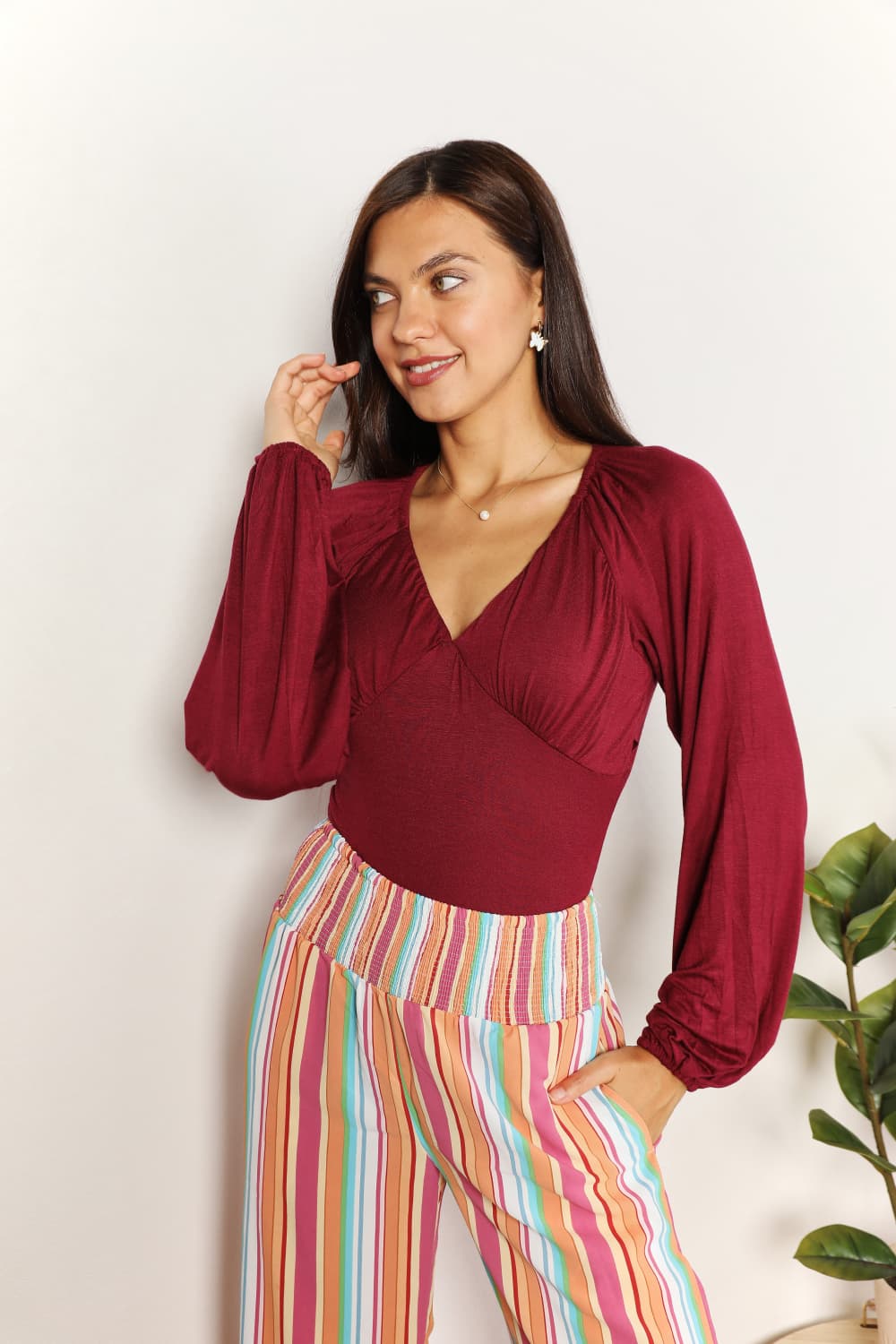 Say You Will V-Neck Bodysuit