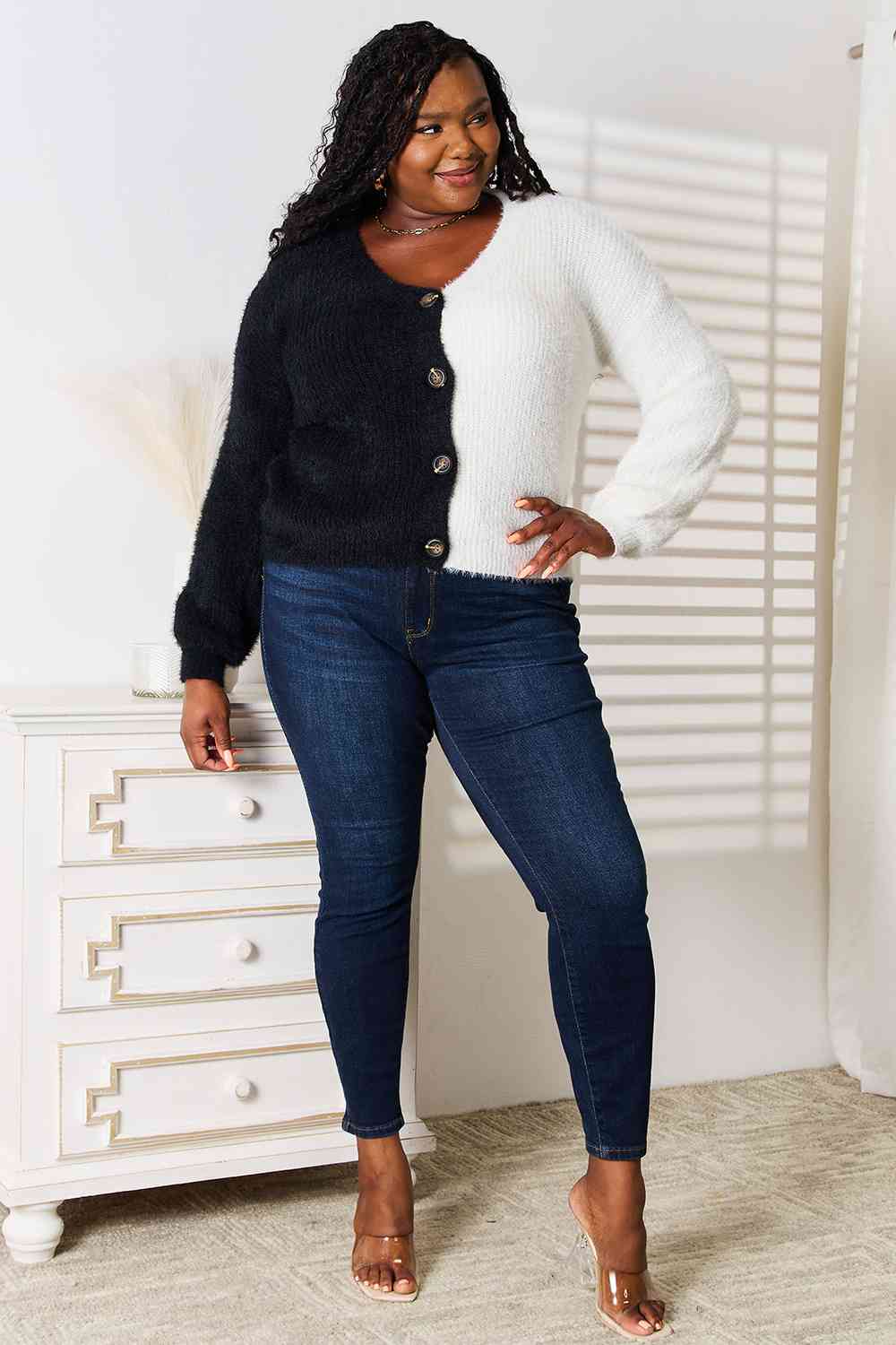 This Or That V-Neck Cardigan