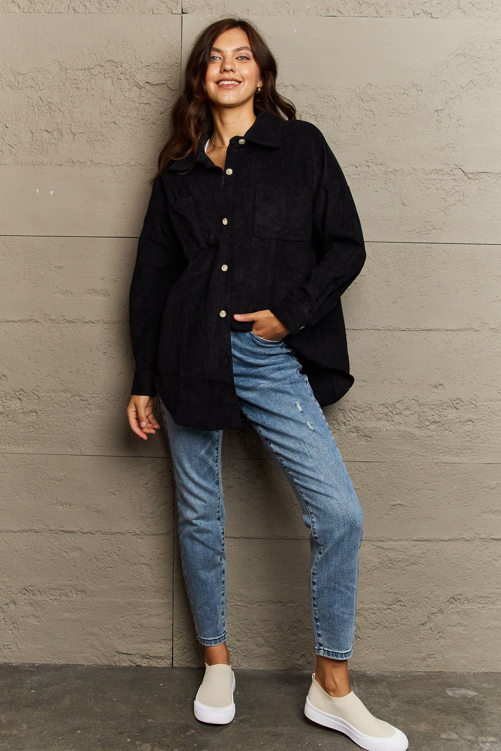 Always Being Me Button-Down Shacket