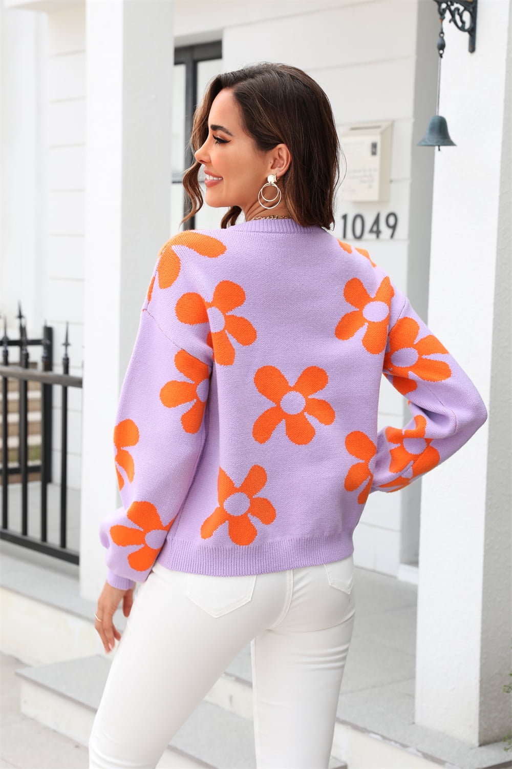 Make My Day Floral Sweater