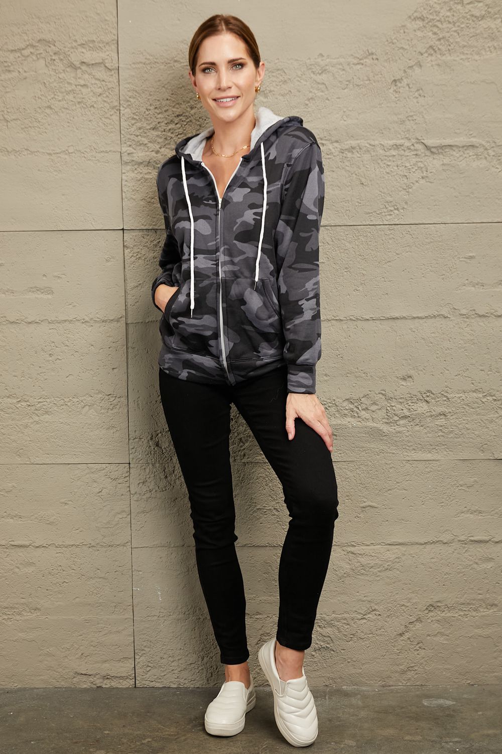Blend In Hooded Camo Jacket