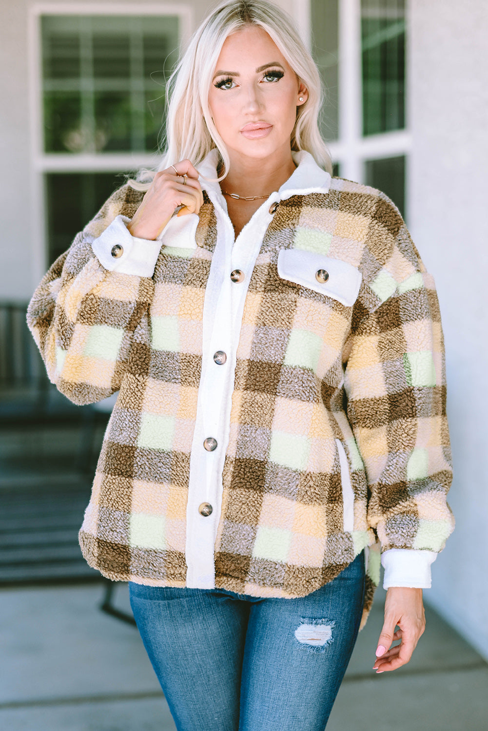 Great Outdoors Plaid Button Down Jacket