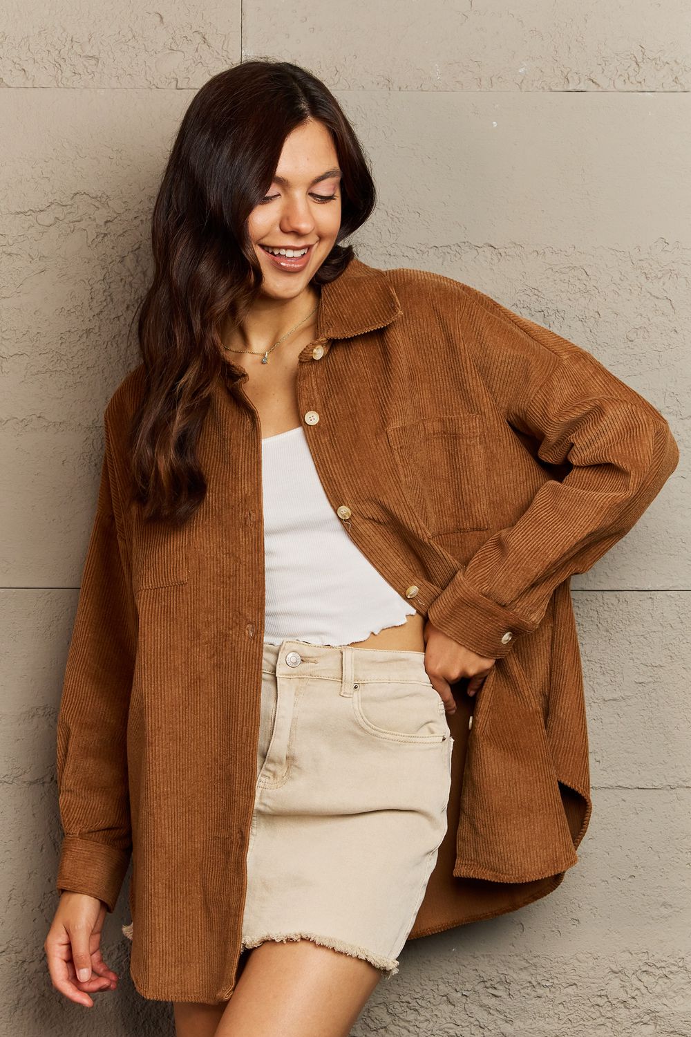 Always Being Me Button-Down Shacket
