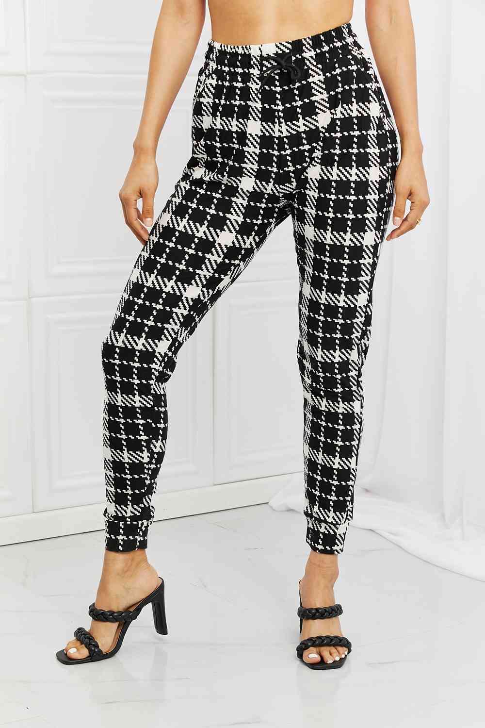 Paris Plaid Joggers