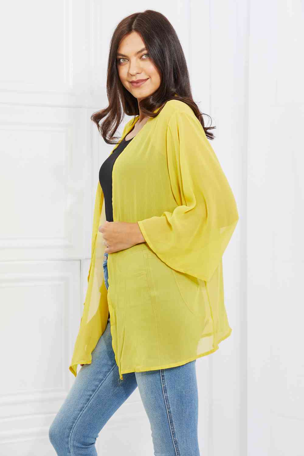 Just Listen Chiffon Kimono