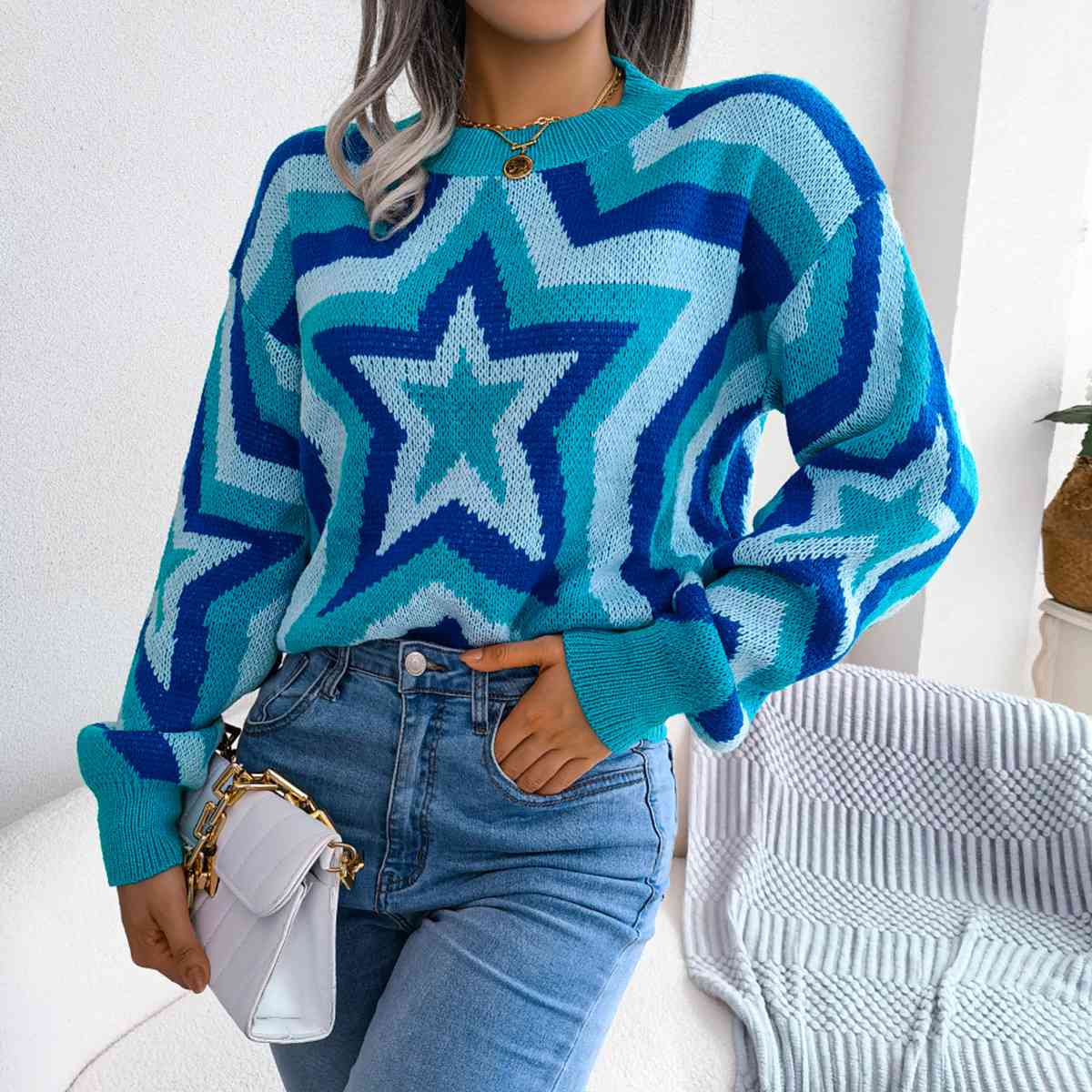 Stella Star Round Neck Sweater